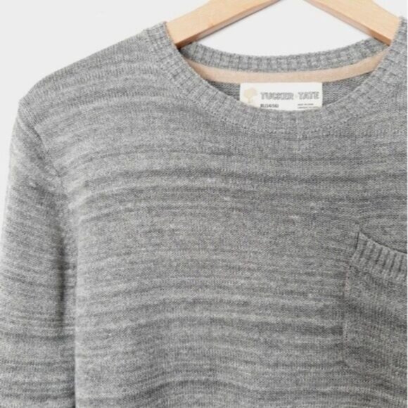 TUCKER + TATE Crewneck Fine Knit Pullover Sweater Kids Youth Boy Gray Sz XL - Picture 3 of 11